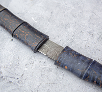 Нож Танто из дамасской стали
