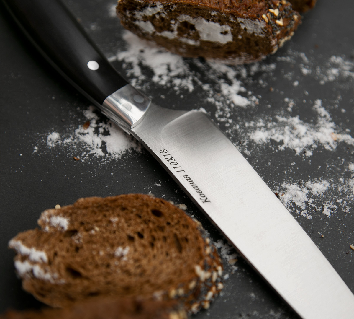 Универсальный кухонный нож из стали 110х18