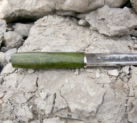 Якутский нож из кованой стали 9ХС