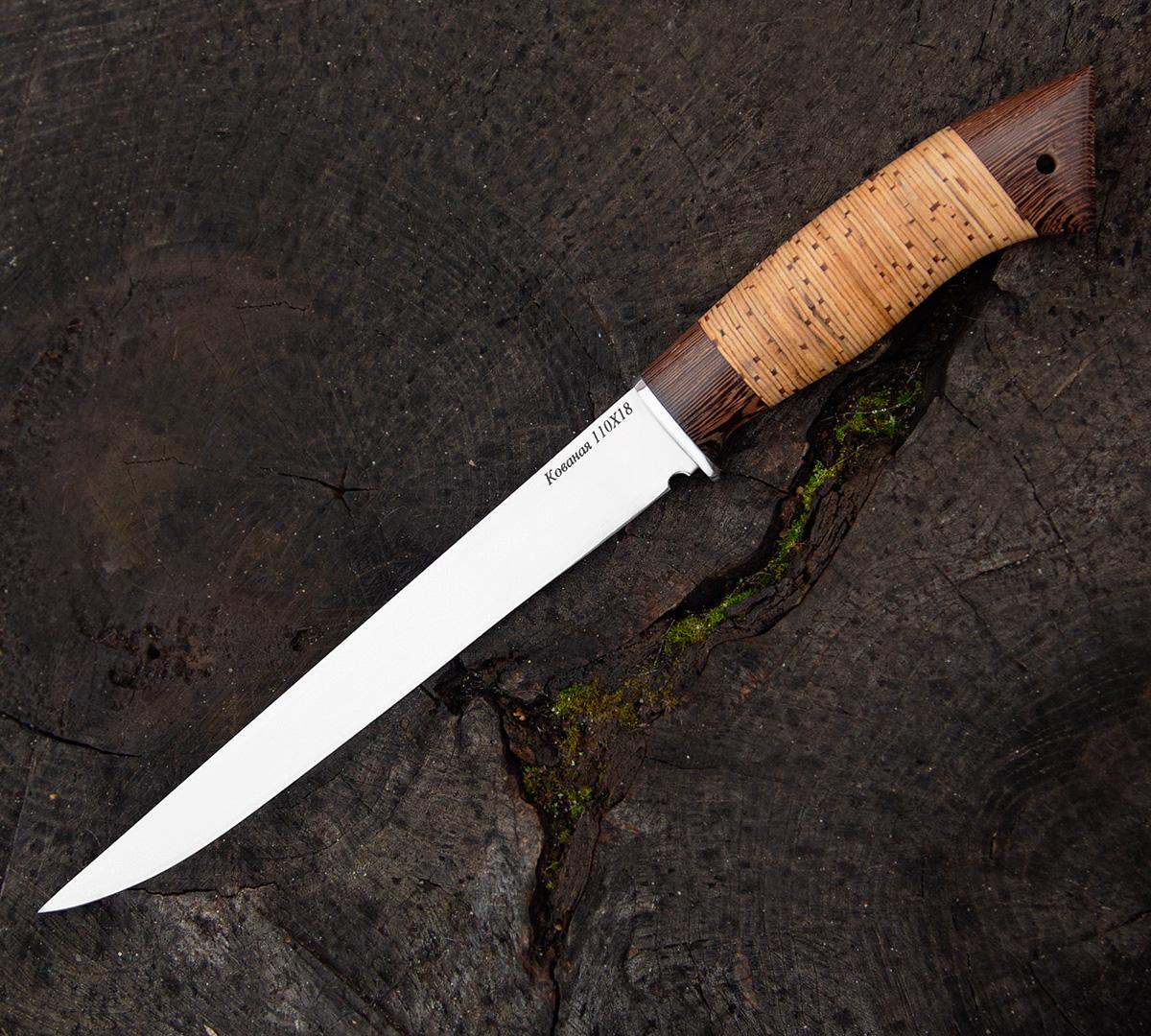 Филейный нож из  стали 110Х18