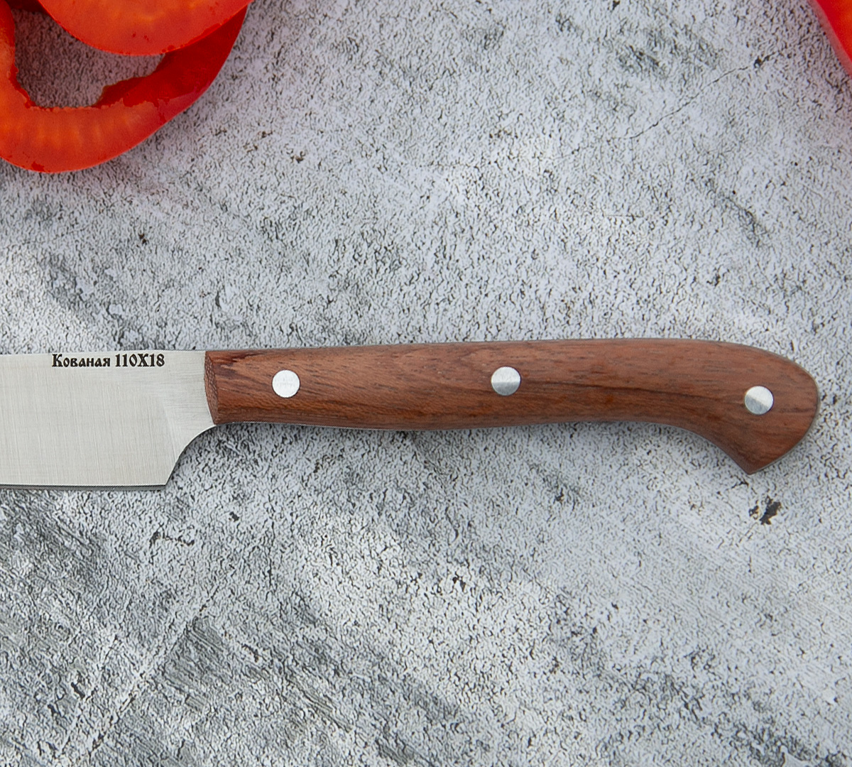 Малый овощной нож из стали 110Х18