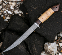 Филейный нож из дамасской стали