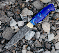 Купить цельнометаллический нож Л адья из булатной стали на сайте koval-knife.shop