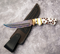 Нож Клыч из мозаичной дамасской стали купить на сайте koval-knife.shop