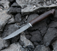 Малый филейный нож из дамасской стали