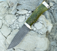 Нож Норвег из дамасской стали  купить на сайте koval-knife.shop