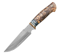 Нож Гефест из стали CPM REX 121 в нержавеющих обкладках купить на сайте koval-knife.shop
