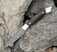Овощной нож из дамасской стали купить на сайте koval-knife.shop