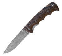 Нож Складной №2 из дамасской стали купить на сайте koval-knife.shop
