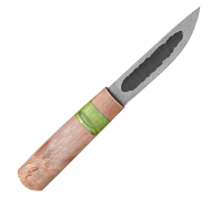 Малый Якутский нож из булатной стали купить на сайте koval-knife.shop