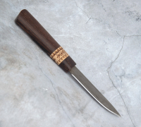 Малый Якутский нож из булатной стали