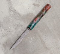 Дамский нож из дамасской стали