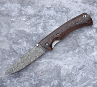 Нож Складной №2 из дамасской стали купить на сайте kova-lnife.shop