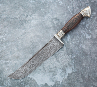 Нож Узбек-пчак из дамасской стали купить на сайте koval-knife.shop