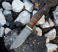 Нож Бобр из дамасской стали купить на сайте koval-knife.shop