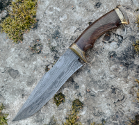 Нож Боуи 2 из дамасской стали купить на сайте koval-knife.shop