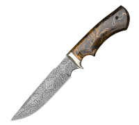 Нож Гефест из мозаичной дамасской стали купить на сайте koval-knife.shop