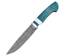 Нож Сибиряк из мозаичной дамасской стали купить на сайте koval-knife.shop 