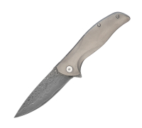 Складной нож из стали S390 в нержавеющих обкладках купить на сайте koval-knife.shop