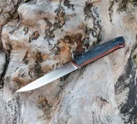 Цельнометаллический нож Ладья из стали VG-10