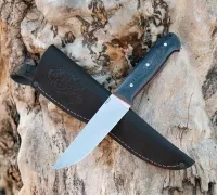 Цельнометаллический нож Ладья из стали VG-10