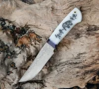 Нож Клыч из стали Elmax в нержавеющих обкладках Нож Клыч из стали Elmax в нержавеющих обкладках купить на сайте koval-knife.shop