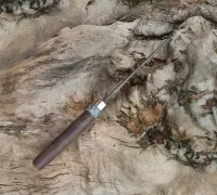Нож Клыч из дамасской стали