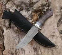 Нож Клыч из дамасской стали