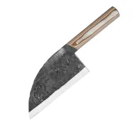 Сербский шеф нож из кованой стали Х12МФ Сербский шеф нож из кованой стали Х12МФ купить на сайте koval-knife.shop