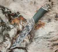 Нож Сибиряк из булатной стали Нож Сибиряк из булатной стали купить на сайте koval-knife.shop