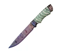 Нож Сибиряк из мозаичной дамасской стали Нож Сибиряк из мозаичной дамасской стали купить на сайте koval-knife.shop