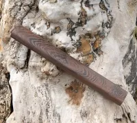 Нож с двумя клинками из булатной стали
