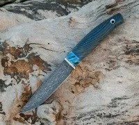 Нож Путник из мозаичной дамасской стали Нож Путник из мозаичной дамасской стали купить на сайте koval-knife.shop