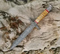 Кинжал из мозаичной дамасской стали Кинжал из мозаичной дамасской стали купить на сайте koval-knife.shop